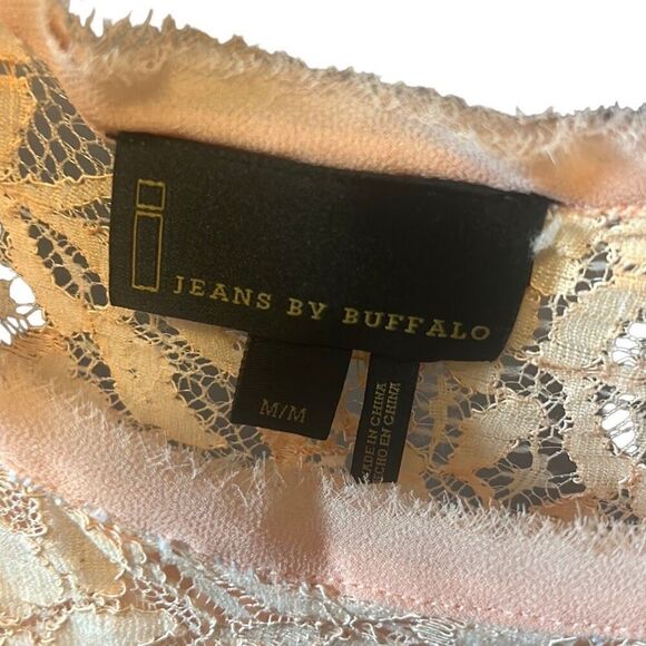 Jeans by Buffalo Peach‎ Lace Tank Top Sleeveless Casual Blouse - Picture 3 of 5